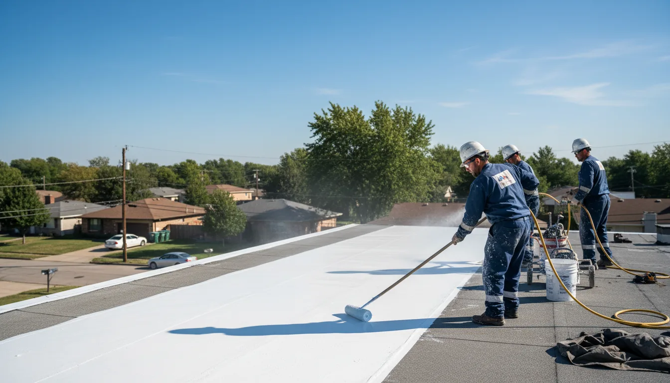 Commercial roof coating in Thornton, CA near me